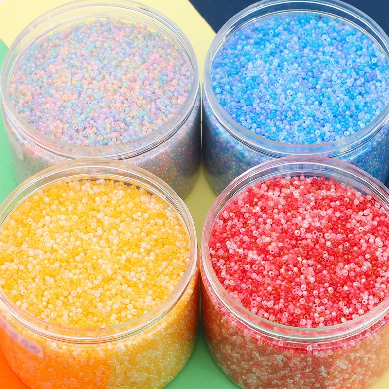 High Quality 2/3/4mm Cream Cloud Illusion Rice Beads Loose Diy Material Handmade Beaded