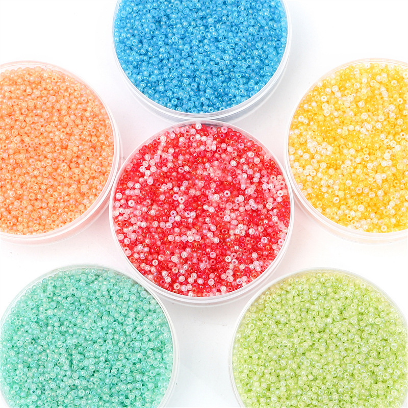 High Quality 2/3/4mm Cream Cloud Illusion Rice Beads Loose Diy Material Handmade Beaded
