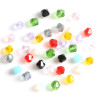 3/4/6mm Faceted Rhombus Crystal Beads Glass Diy Handmade Loose Material Package Jewelry