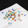 3/4/6mm Faceted Rhombus Crystal Beads Glass Diy Handmade Loose Material Package Jewelry