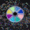 Glass Non-porous Plated Color Rice Beads Bubble Diy Handmade Glue Bracelet Jewelry