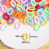 20x14mm Acrylic Color Chain Buckle Ring Key Bag Pendant Diy Jewelry Accessories