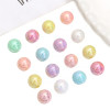 6-14mm Acrylic Solid Color Colorful Round Beads Straight Hole Hand String Handmade Diy