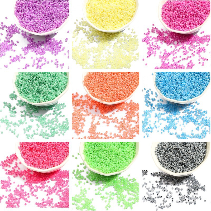 2/3mm Glass Cream Rice Beads Loose Beading Accessories Handmade Diy Bracelet Earrings