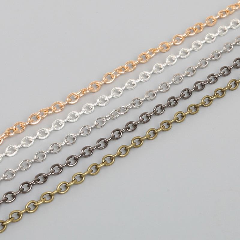 Handmade Diy Earrings Pearl Metal Chain O-shaped Necklace Jewelry Accessories Extended