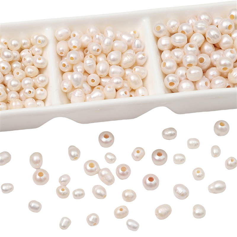 Natural Freshwater Pearls Loose Beads Handmade Diy Jewelry Accessories Bracelet Necklace