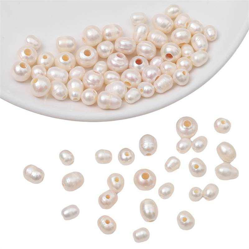 Natural Freshwater Pearls Loose Beads Handmade Diy Jewelry Accessories Bracelet Necklace