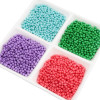 3/4mm Acrylic Solid Color Round Beads Diy Handmade Beaded Bracelet Jewelry Materials