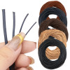 Colorful Round Imitation Cowhide Rope, Handmade Diy Homemade Elastic Hair Ring Bracelet