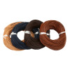 Colorful Round Imitation Cowhide Rope, Handmade Diy Homemade Elastic Hair Ring Bracelet