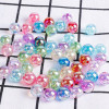 Acrylic Ab Color Round Beads Abs Imitation Pearls Loose Diy Handmade Earrings Bracelet