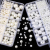 10 Grid 3/4/5/6/8/10/12/14mm Abs Pearl Box Diy Set Beads Handmade Accessories