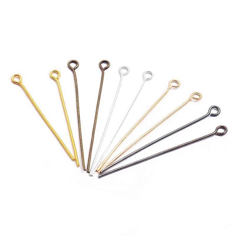 Handmade Beaded Iron 9-character Needle Diy Homemade Earrings Accessories Materials