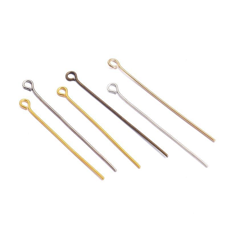 Handmade Beaded Iron 9-character Needle Diy Homemade Earrings Accessories Materials