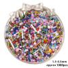30g Mixed Color Diy Glass Rice Beads Tube Hand-beaded Loose Braided Bracelet Ring