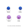 3/4mm Acrylic Solid Color Round Beads Handmade Diy Hand Beaded Bracelet Loose Bead