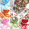 2-4mm Solid Color Rice Beads Glass Loose Handmade Diy Material Jewelry Accessories