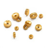 Diy Hand String Cultural Gold Separator with Pattern Ancient Method 24k Spacer Copper