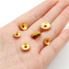 Diy Hand String Cultural Gold Separator with Pattern Ancient Method 24k Spacer Copper
