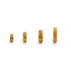 Diy Hand String Cultural Gold Separator with Pattern Ancient Method 24k Spacer Copper