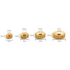 Diy Hand String Cultural Gold Separator with Pattern Ancient Method 24k Spacer Copper