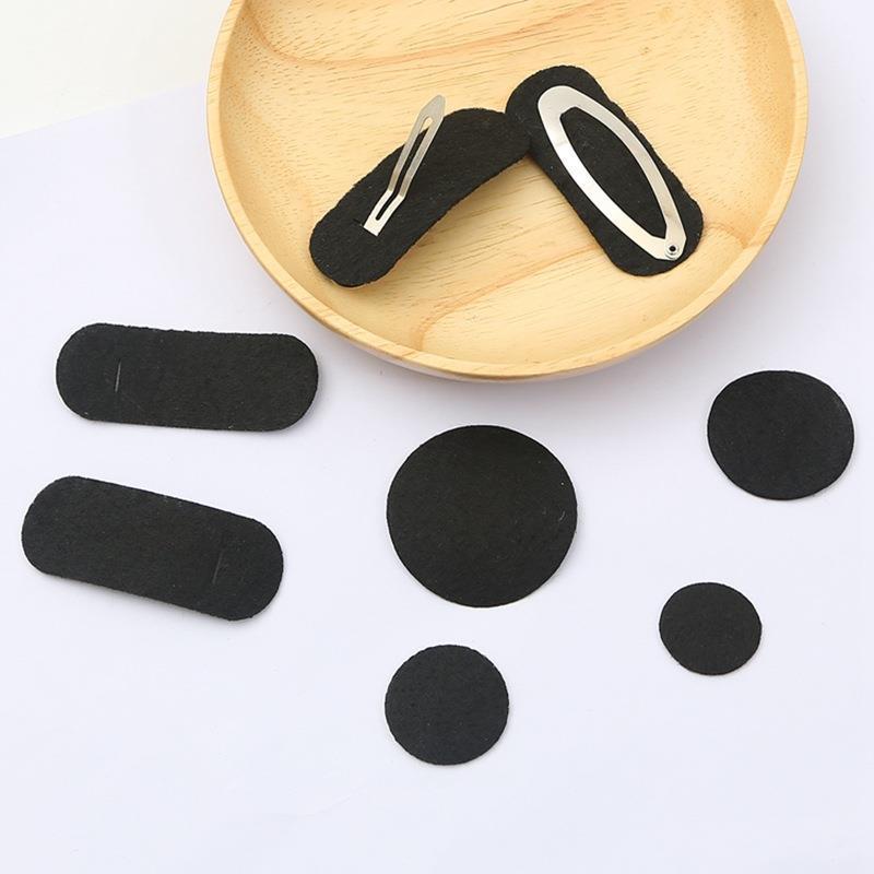 Diy Non-woven Round Hair Rope Cushion Clips Handmade Bottom Accessories Ribbon Bow