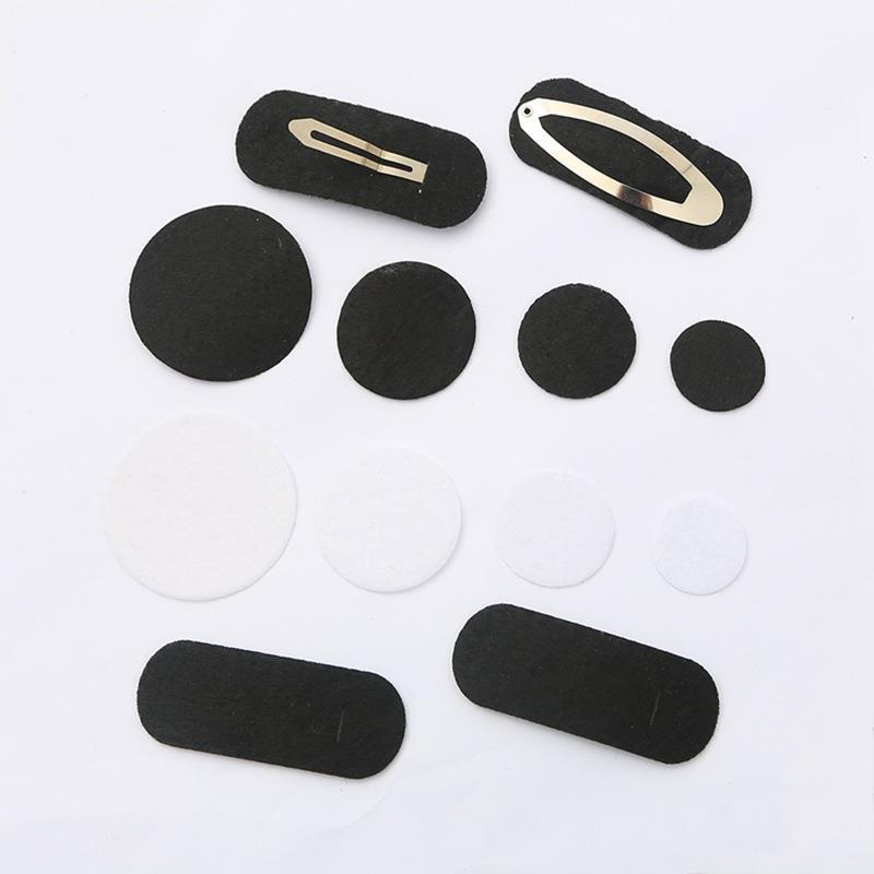 Diy Non-woven Round Hair Rope Cushion Clips Handmade Bottom Accessories Ribbon Bow