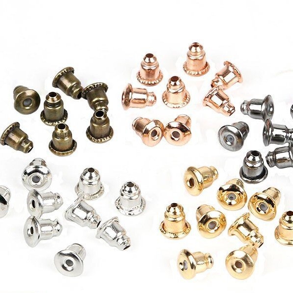 Plug Behind the Earring Earrings Metal Ear Plugs Earplugs Ear Jewelry Diy Material