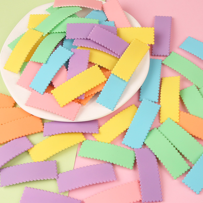 Diy Hairpin Handmade Hair Accessories Bottom Clip Cream Glue Edge Macaron Wavy Piece