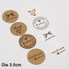 350g White Cardboard Jewelry Kraft Card Round Tag Gift Handmade Diy Material Accessories