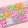 Acrylic Two-color Beads Love Loose Bracelet Necklace Handmade Diy Beaded Jewelry