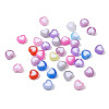 Acrylic Two-color Beads Love Loose Bracelet Necklace Handmade Diy Beaded Jewelry