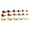 Large Hole Wood Beads Coffee Color Loose Bead Accessories Braided Handmade Beaded Jewelry