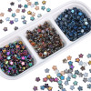 8mm Glass Plated Colorful Beads Five-pointed Star Scattered Handmade Diy Bracelet