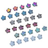 8mm Glass Plated Colorful Beads Five-pointed Star Scattered Handmade Diy Bracelet