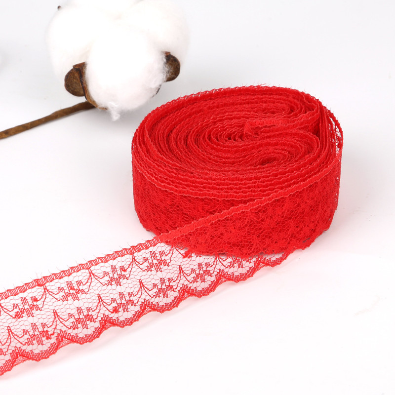 2cm Non-elastic Lace Diy Crafts Rope Colorful Wedding Wide Roll Tape Clothing Accessories
