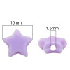 10mm Acrylic Solid Color Five-pointed Star Beads Scattered Handmade Diy Bracelet Necklace