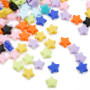 10mm Acrylic Solid Color Five-pointed Star Beads Scattered Handmade Diy Bracelet Necklace