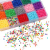 3/4mm Solid Color Acrylic Round Beads Children Diy Handmade Bracelet Material Accessories