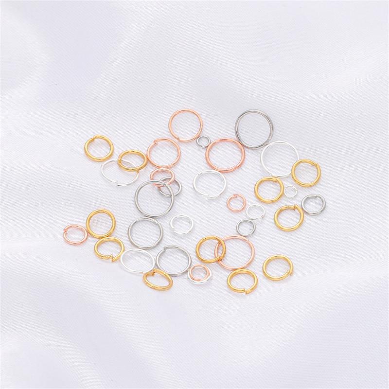 Color-preserving Open Ring 18k Gold, Silver and Platinum Single O C Connecting Diy