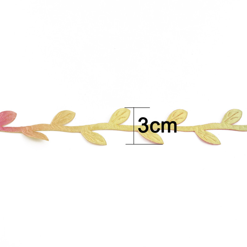 10 Meters Colorful Polyester Cloth Leaf Lace Ornaments Handmade Diy Decoration Home
