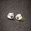 New Stainless Steel Halloween Ghost Happy Funny Earrings Cartoon Wings Little Monster
