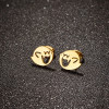 New Stainless Steel Halloween Ghost Happy Funny Earrings Cartoon Wings Little Monster