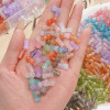 Glass Smudged Gold Bamboo Beads Loose Beading Material Bracelet Necklace Diy Accessories
