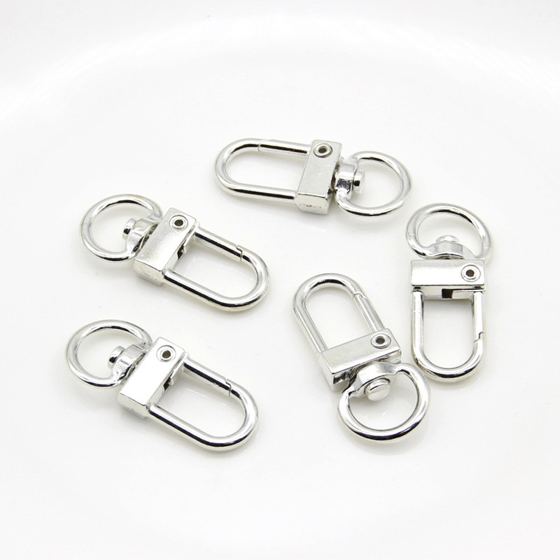 Door Buckle Alloy Keychain Doll Plush Toy Bracelet Bag Electroplating Direct Sales