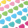 Acrylic English Love Tag Beads Peach Heart Diy Handmade Beaded Necklace Bracelet Material