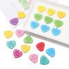 Acrylic English Love Tag Beads Peach Heart Diy Handmade Beaded Necklace Bracelet Material