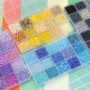 8/10/12/15 Grid Set Box Rice Beads Sequins Imitation Pearl Material Diy Handmade Necklace
