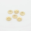 Alloy Flower Holder Hollow Bead Separator Cap Cap Pearl Spacer Gasket Electroplating