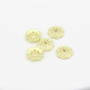 Alloy Flower Holder Hollow Bead Separator Cap Cap Pearl Spacer Gasket Electroplating